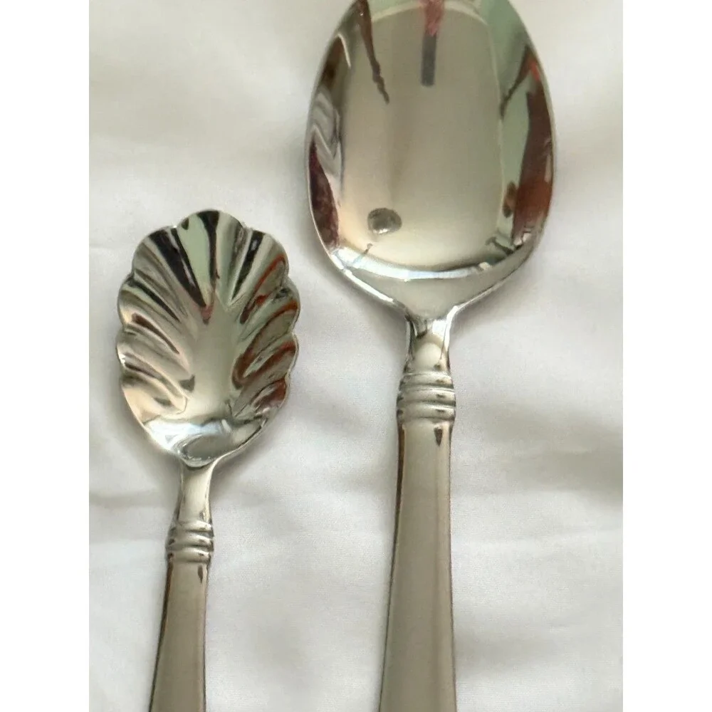 Oneida Banbury 5 Piece Serving Set New Unused Stainless Steel Flatware China